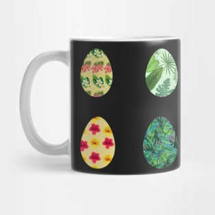 Bright Tropical Flower Easter Eggs Mug